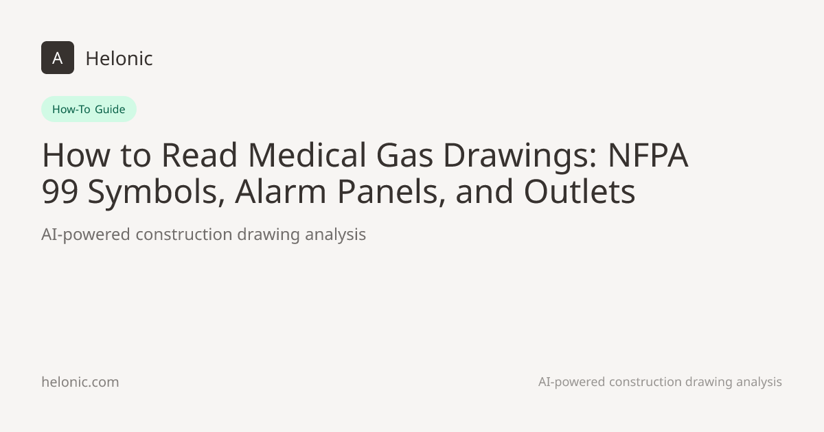 How to Read Medical Gas Drawings: NFPA 99 Symbols, Alarm Panels, and ...