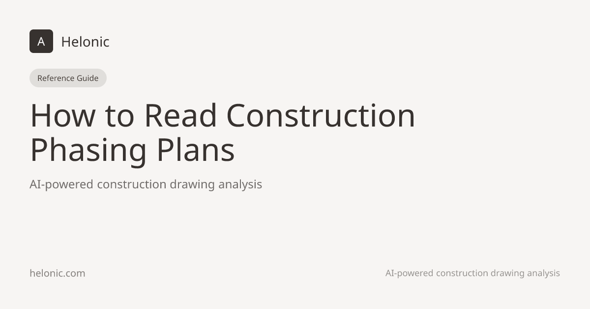 How to Read Construction Phasing Plans | Helonic
